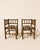 20th Century Corner Chairs in Turned Wood with Bobbins and Fabric Seats, 1950s, Set of 2 For Sale - Image 14 of 14