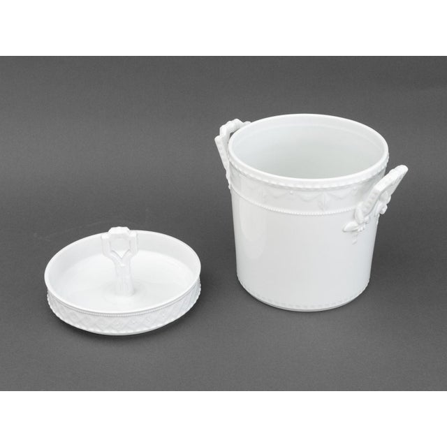 Ceramic KPM "Kurland" White Porcelain Ice Buckets, 3 For Sale - Image 7 of 10