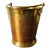 Charming Geometric Etched Vintage Brass Water Bucket For Sale