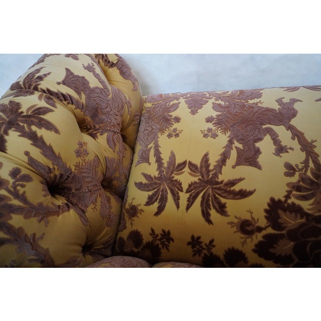 Custom Upholstered Tufted Belmar Arched Back Sofa For Sale - Image 11 of 16