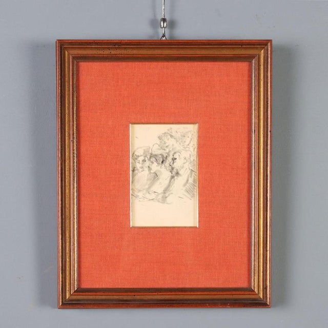 Pompeo Mariani, Genre Scene, Mixed Media on Paper, Framed For Sale - Image 10 of 10