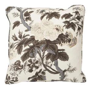 Schumacher Double-Sided Pillow in Pyne Hollyhock Print