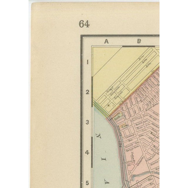 Antique Map of Buffalo, New York on Lake Erie by Ran McNally, 1899 For Sale - Image 6 of 12