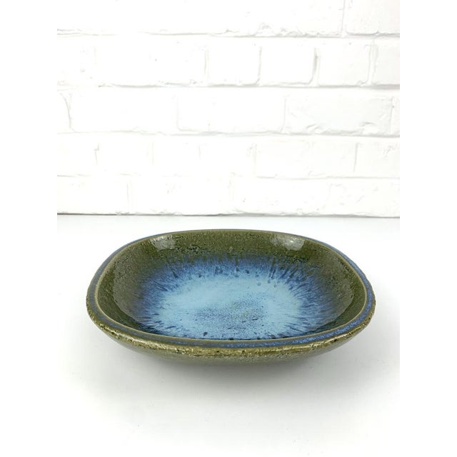 Large Danish Ceramic Dish Bowl by Per Linnemann-Schmidt for Palshus, Denmark, 1960s For Sale - Image 6 of 14