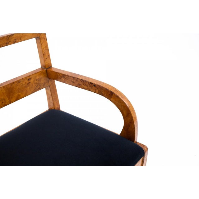 Art Deco Armchairs, Poland, 1940s, Set of 2 For Sale - Image 9 of 11