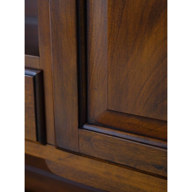 Henkel Harris Cherry Step Back Cupboard Hutch For Sale - Image 10 of 18