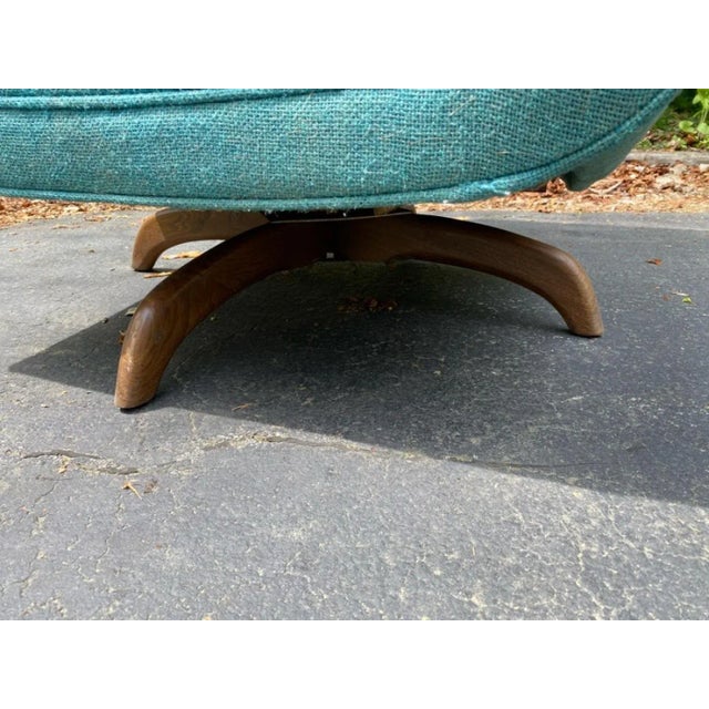 Mid Century Adrian Pearsall Swivel Base Armchair For Sale In Philadelphia - Image 6 of 9