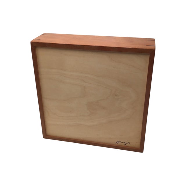 Unique Inlaid Marquetry Mixed Wood Vintage Box For Sale - Image 12 of 14