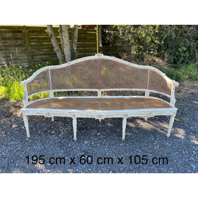 Wood 18th Century Gustavian Swedish Settee, 1790s For Sale - Image 7 of 18