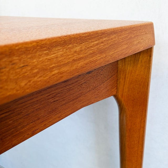 Teak Draw Leaf Dining Table by Henning Kjærnulf for Vejle Stole og Møbelfabrik, 1960s For Sale - Image 4 of 11