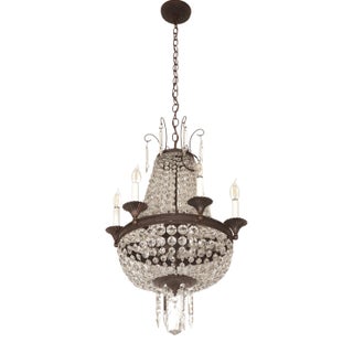 Early 20th Century Grand Prospect Hall Empire Crystal Chandelier For Sale