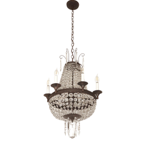 Early 20th Century Grand Prospect Hall Empire Crystal Chandelier