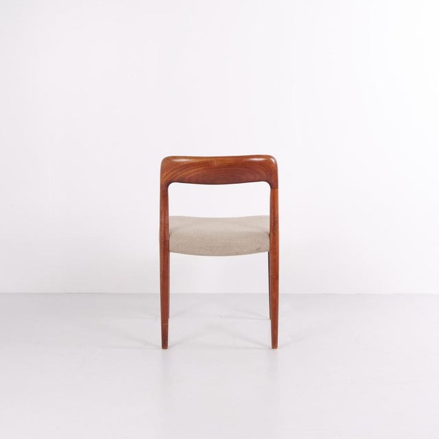 1960s Model 75 Dining Chairs in Teak by N.O. Møller, 1960s, Set of 6 For Sale - Image 5 of 12