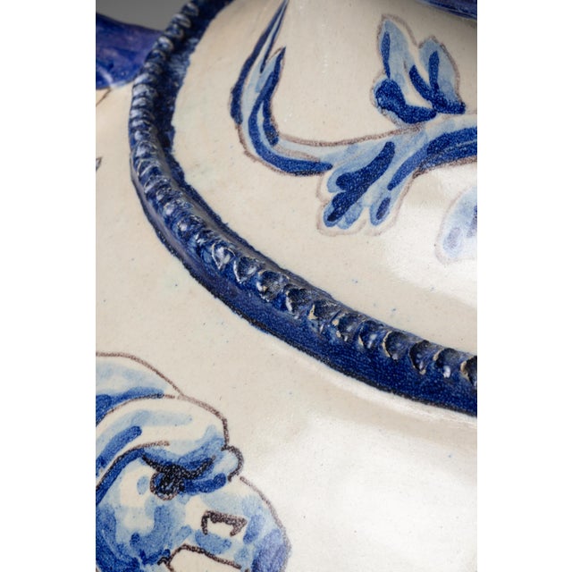 Antique Talavera De La Reina Faience Pot, Spain, 1800s For Sale - Image 7 of 8