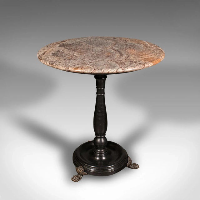 Late 19th Century 1890's Antique Country House Lamp Table For Sale - Image 5 of 10