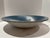 Large 17" Studio Pottery Bowl Signed Hughes Blue Sprayed Glaze Tomoe Swirl 1980s For Sale In Atlanta - Image 6 of 10
