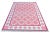Handmade Cotton Natural Vegetable Dyed Reversible Pink and White Checked Tile Rug - 12'x15' For Sale - Image 9 of 11