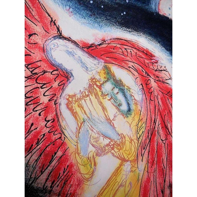 Lithograph printed by Mourlot, Paris on Arches France paper. limited edition of 150. Pencil signed. Biblical themed...