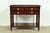 English Baker Furniture Historic Charleston Chippendale Carved Mahogany Rolling Buffet Server or Bar Cart For Sale - Image 3 of 12