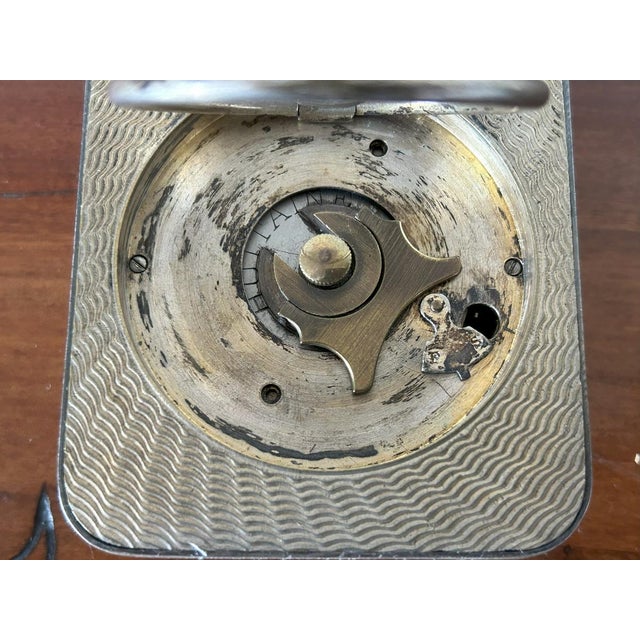 Art Deco Table Clock with Enamels from Huitaine, 1930s For Sale - Image 12 of 15