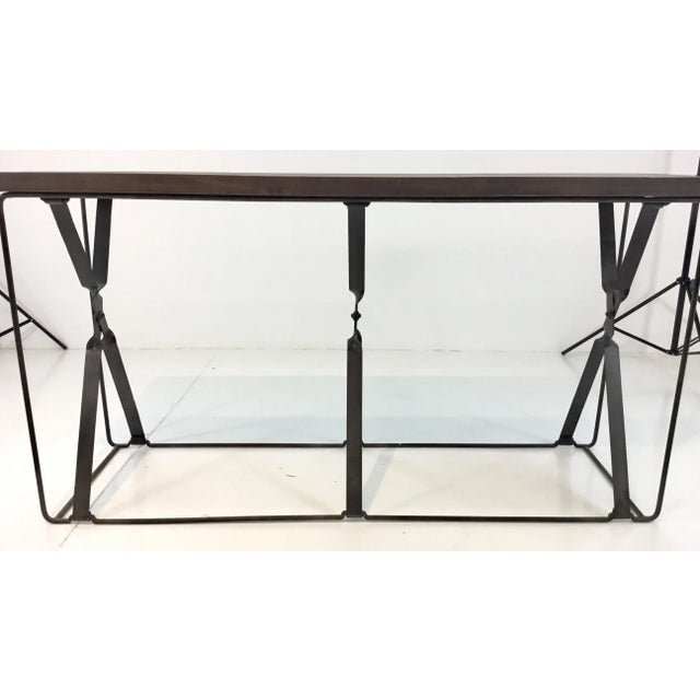 Contemporary Organic Modern Wood and Metal Gabby Camden Console Table For Sale - Image 3 of 6