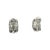 A striking pair of late 20th-century hoop earrings. The earrings feature 44 brilliant-cut white diamonds with an...