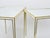 Metal Brass & White Mirror Tables from Vereinigte Werkstätten, Germany, 1970s For Sale - Image 7 of 18