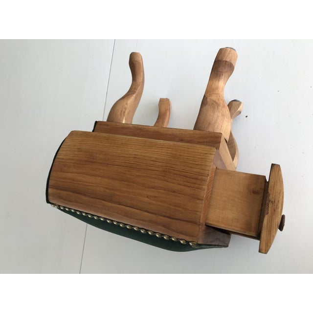 Renovated Footstool Pouf, 1950s For Sale - Image 12 of 18