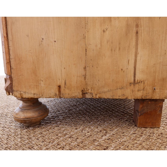 Antique English Pine Glazed Cabinet With Drawers - Circa 1860 For Sale - Image 13 of 18