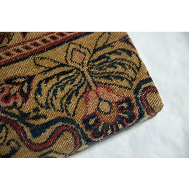 2020s Decorative Cork Board Antique Kerman Rug Fragment Art For Sale - Image 5 of 10