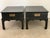 Chinoiserie Vintage Chinoiserie Black Side Tables Nightstands - A Pair For Sale - Image 3 of 7