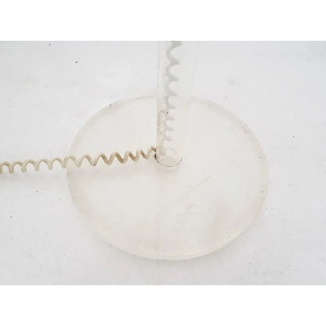 Plastic Dutch White Plexi Floor Light by Harco Loor For Sale - Image 7 of 9