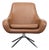 Design Within Reach Noomi Modern Brown Leather Lounge Chair For Sale