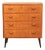 Scandinavian Teak Chest of Drawers with Black Legs, 1950s For Sale
