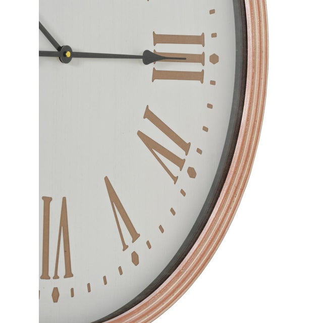 Paige Natural Wall Clock For Sale - Image 4 of 5
