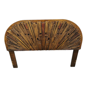 1970s Lane's Pueblo Collection: "Brutalist" Queen Headboard