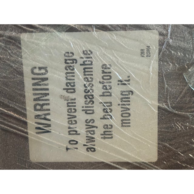Mid-Century Modern Thomasville Impressions Collection Martinique / Louis Philippe Wooden Sleigh Bed Frame For Sale - Image 3 of 17