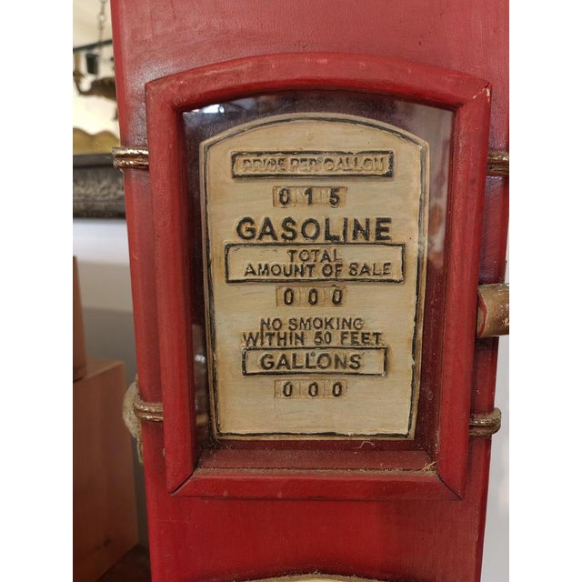 Vintage Limited Edition Texaco Case Cabinet in the Shape of Petrol Pump, 2000s For Sale - Image 6 of 13