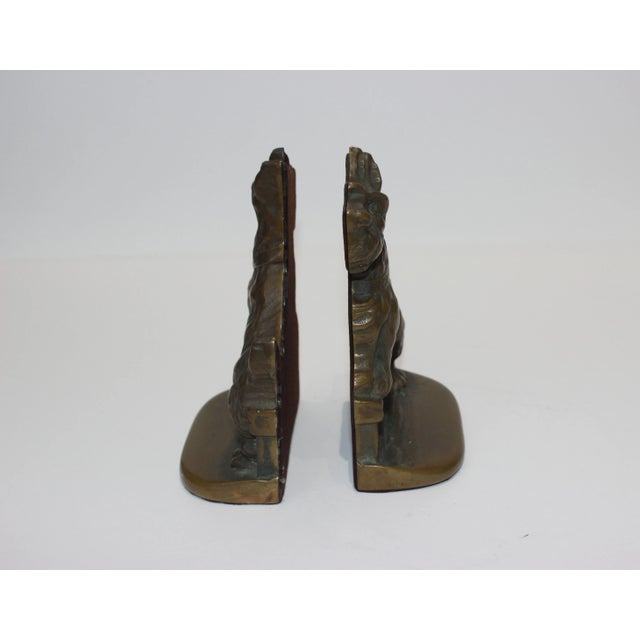 Scotty Dog Bookends 1930s Bronze - The Pair For Sale - Image 4 of 12