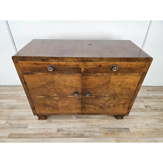 Art Deco Sideboard in Walnut Burl with Doors and Drawers, 1940 For Sale - Image 9 of 18