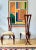 Superbly stylized pair of Christopher Guy chairs whimsical extremely high backs with a double curved edge hand-carved from...
