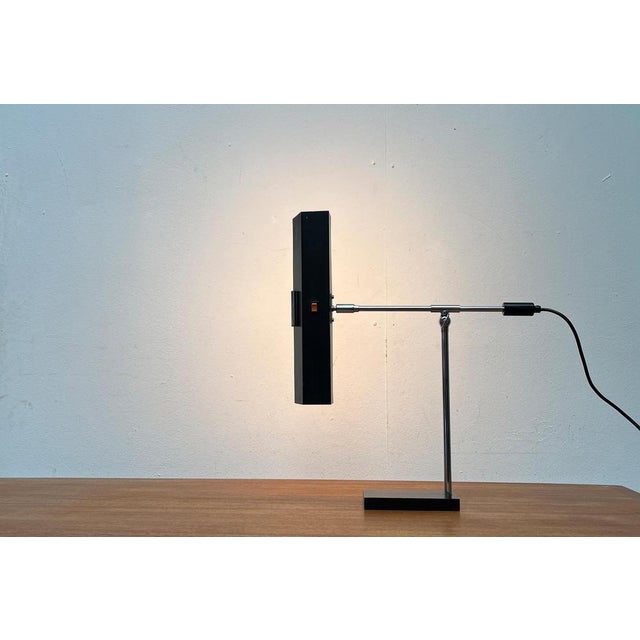 Black Mid-Century German Minimalist Table Lamp from Pfäffle, 1960s For Sale - Image 8 of 18