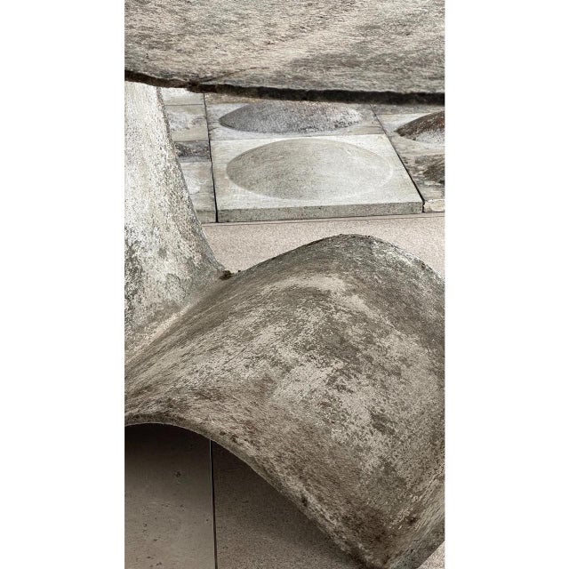 Sculpture Materials Sculptural and Decorative Wall Panel in Cement, 1960s For Sale - Image 7 of 15