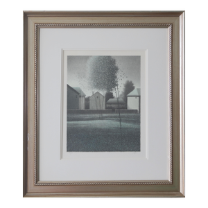1990s Robert Kipniss Limited Edition Color Lithograph Titled "Approaching Town, Dawn" Signed Numbered