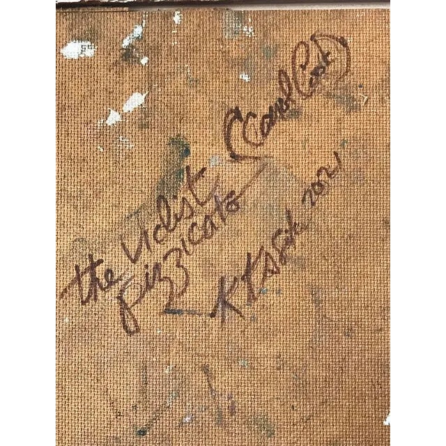 Impressionist Oil Painting of a Nude on a Terrace Flowers For Sale In New York - Image 6 of 7