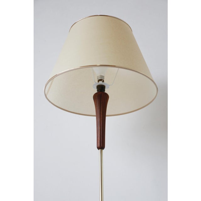 Vintage Teak and Brass Floor Lamp, 1960s For Sale - Image 11 of 17