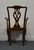 Wood Ethan Allen Georgian Court Collection Solid Cherry Traditional Chippendale Style Dining Arm Chair 11-6420a For Sale - Image 7 of 10