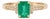 VRJewels 14k Gold 1.09ct Emerald Engagement Ring With Diamonds for Her Size 5.5 For Sale