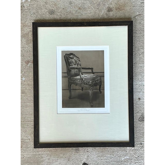 Framed Antique French Chair Print For Sale - Image 12 of 13