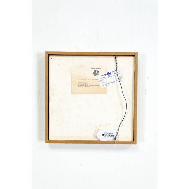 Op Art Henry Pearson, Untitled Mod Op Art 1967 Painting on Silk For Sale - Image 3 of 4